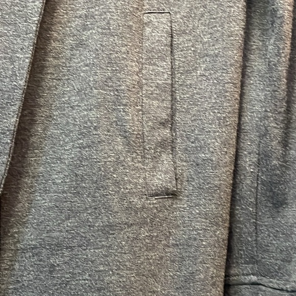 Kensie Grey Asymmetrical Cross-over Collar Long Sleeve Athletic Pockets S #0023 - Picture 6 of 11